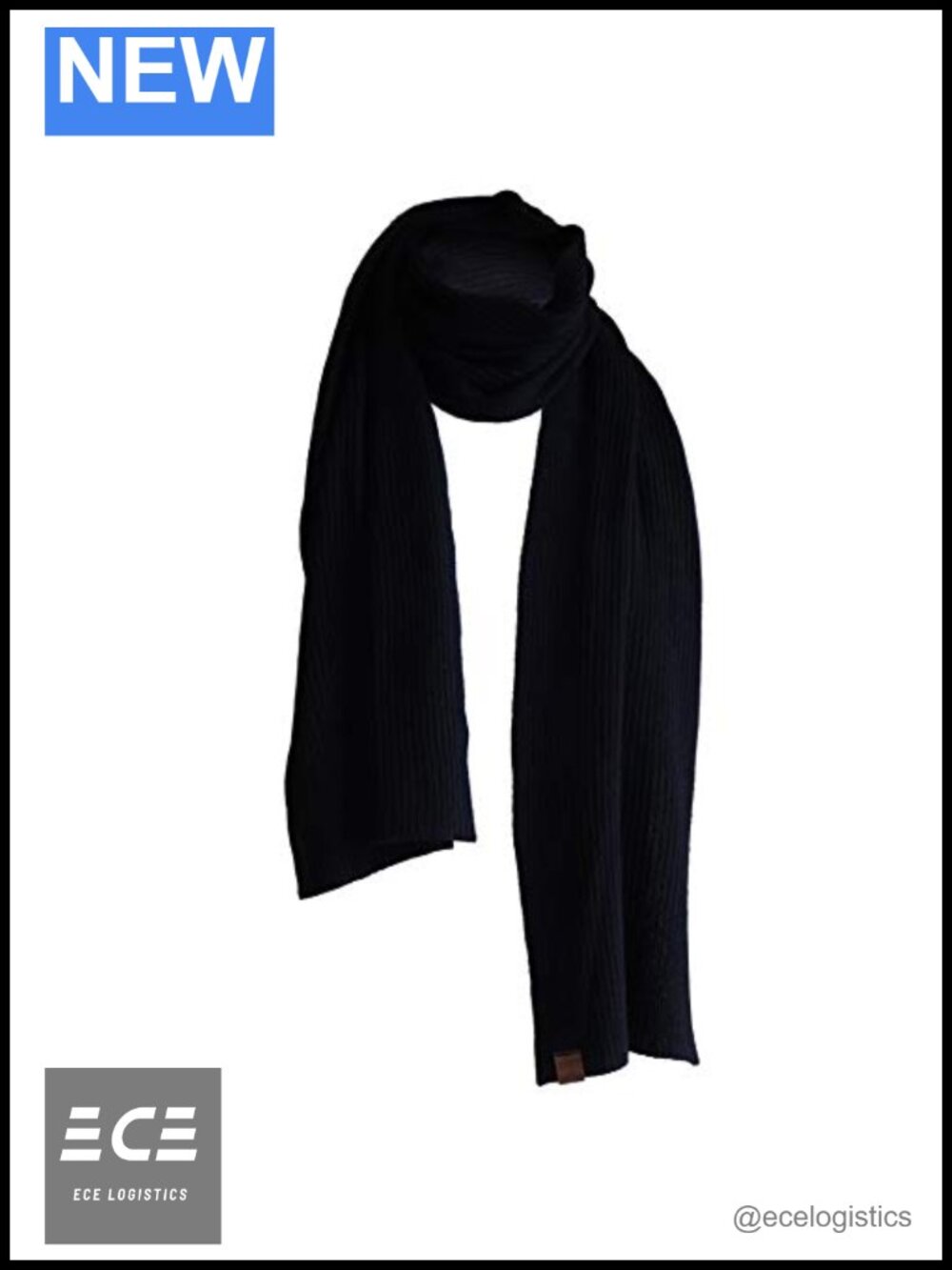100% Cashmere Ribbed Scarf Long Wide Warm Nepal Gift Boxed